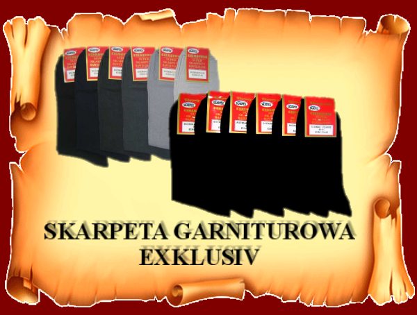 skarpety, frota, bielizna, hurtownia skarpet bielizny, Garniturwka bezuciskowa